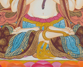 Hand-Painted Chengrezig Thangka - T-S-BT-BB-AU-C-0094