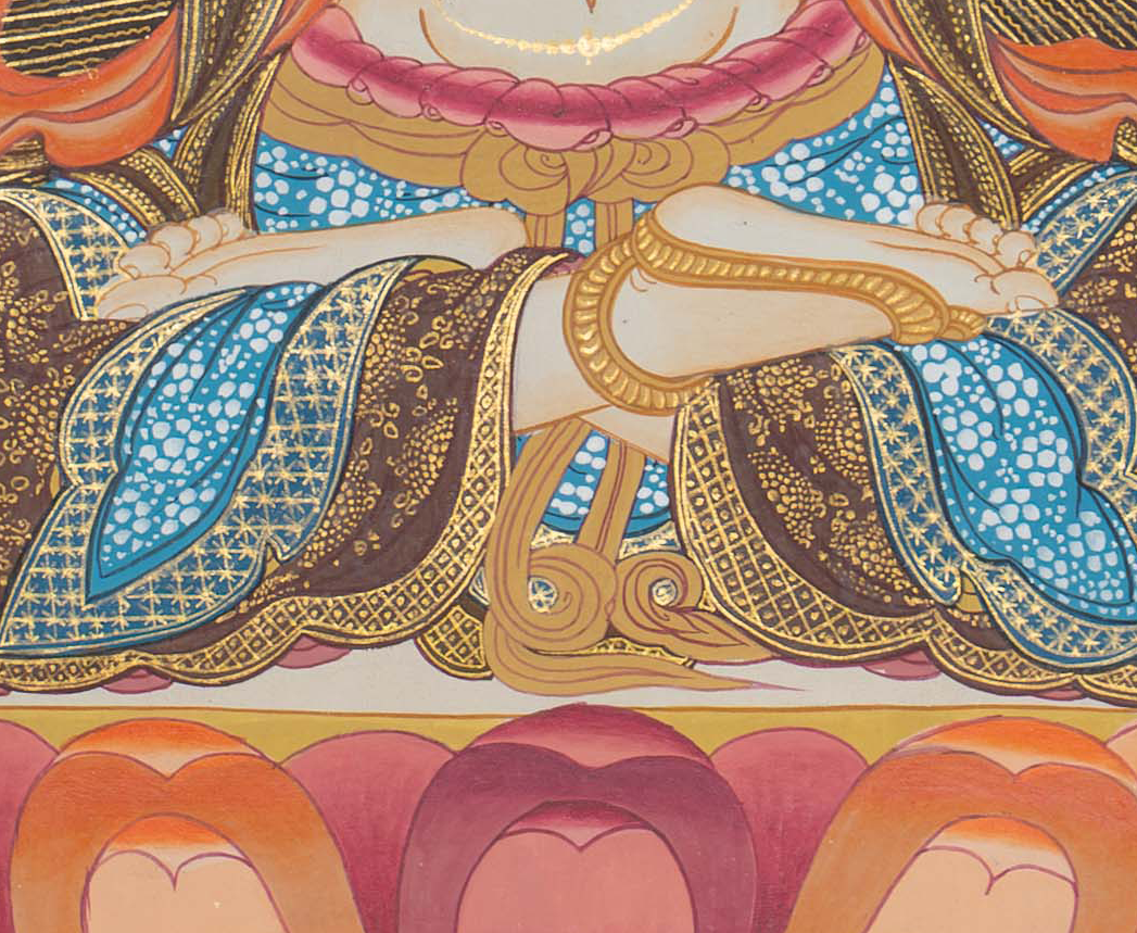 Hand-Painted Chenrezig Thangka - T-S-BT-BB-AU-C-0095