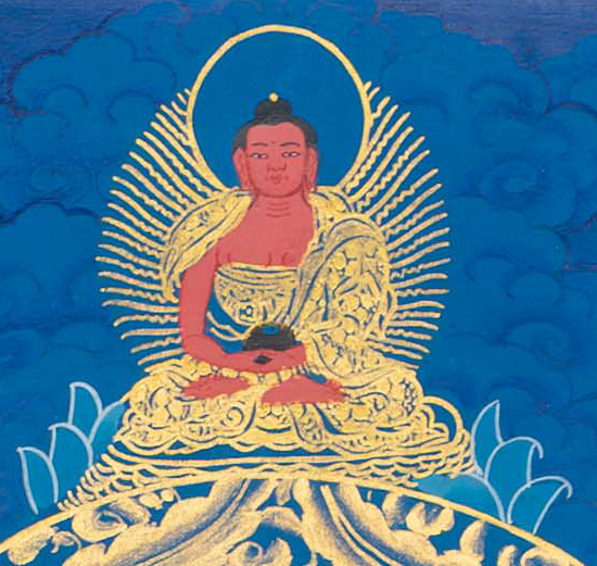 Hand-Painted Shakyamuni Buddha Thangka - T-S-BT-RB-SB-0102