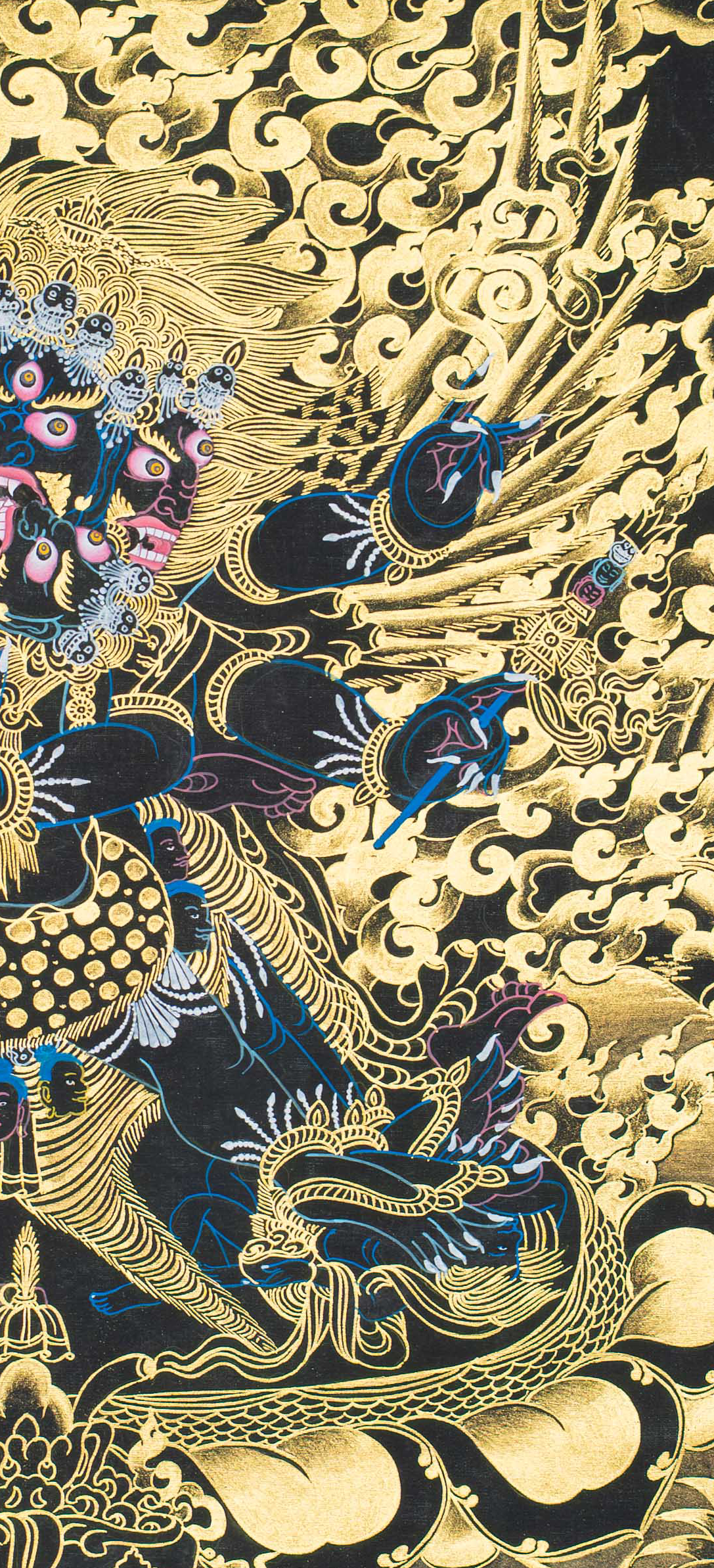 Vajrakilaya Thangka: Piercer of Ignorance and Obstacles - T-S-BT-BB-V-0131