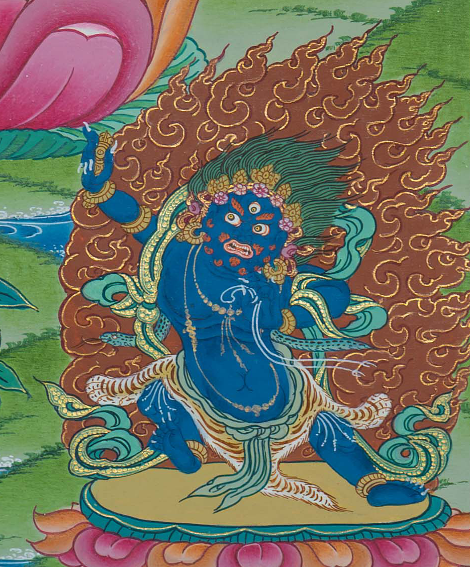 Hand-Painted Chenrezig Thangka - T-S-BT-PB-AU-C-0116