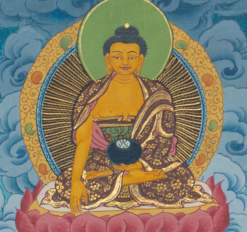 Hand-Painted Chenrezig Thangka - T-S-BT-BB-AU-C-0095