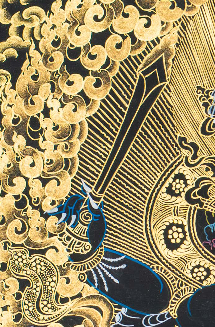 Mahakala Thangka: Guardian of the Sacred Path - T-S-BT-BB-M-0126