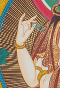 Hand-Painted Chengrezig Thangka - T-S-BT-BB-AU-C-0094