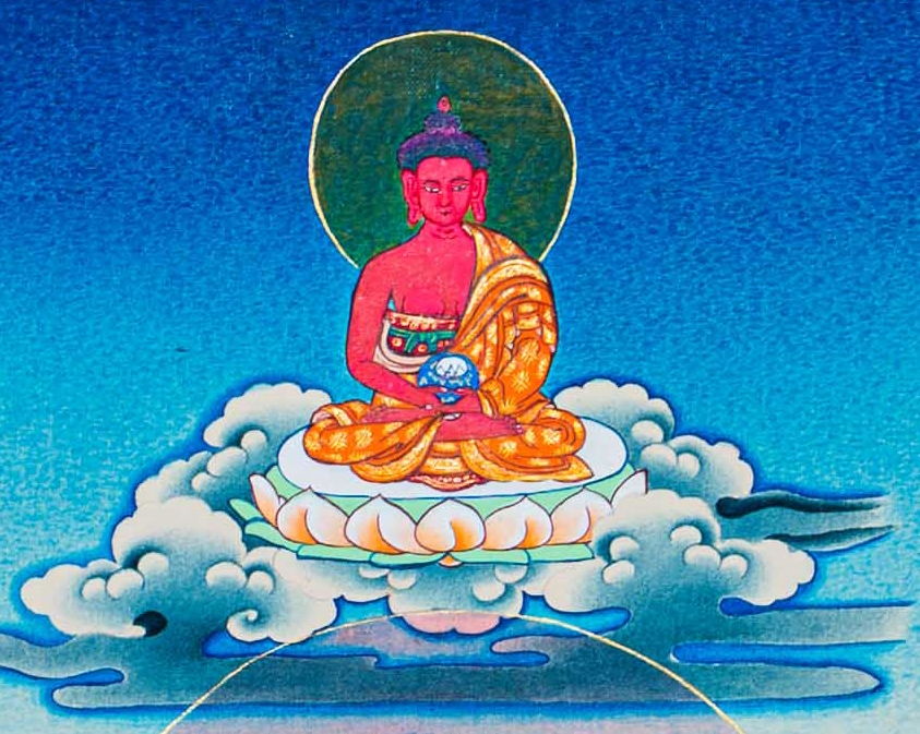 Hand-Painted Manjushree Thangka - T-S-BT-RB-AU-SM-0083