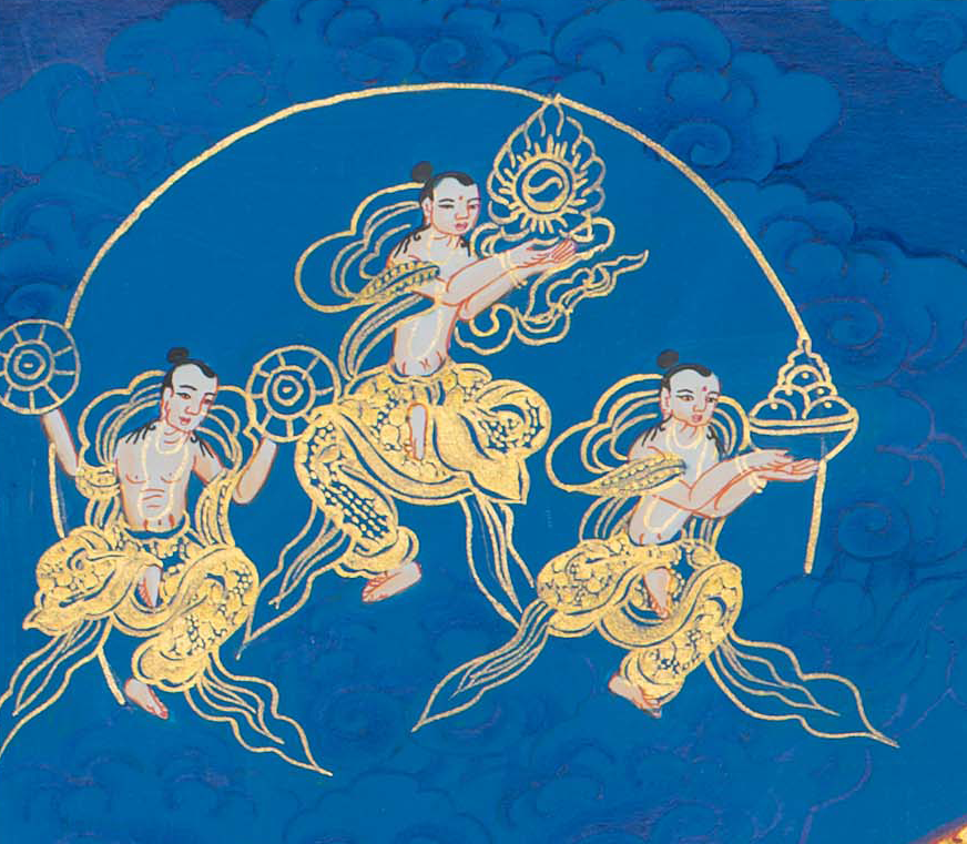 Hand-Painted Shakyamuni Buddha Thangka - T-S-BT-RB-SB-0102