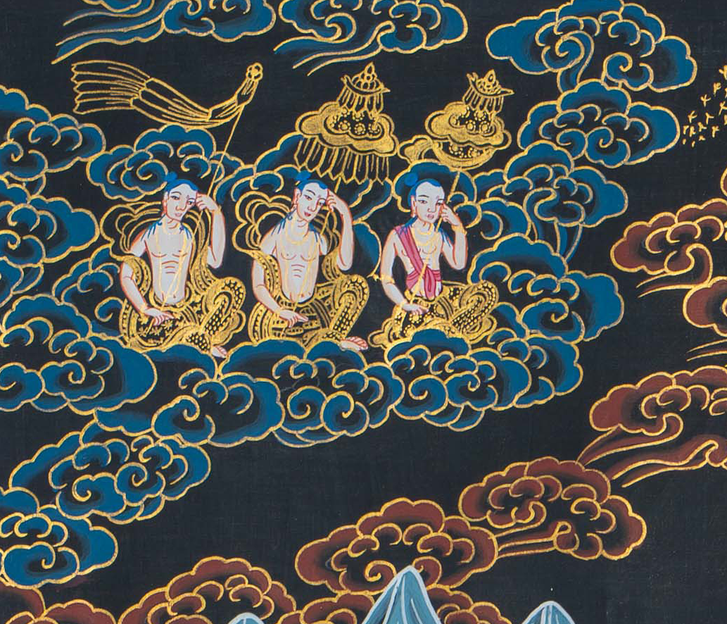Hand-Painted White Tara Thangka - T-S-BT-RB-WT-0105