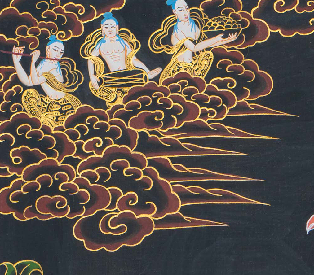 Hand-Painted Manjushree Thangka - T-S-BT-RB-M-0106