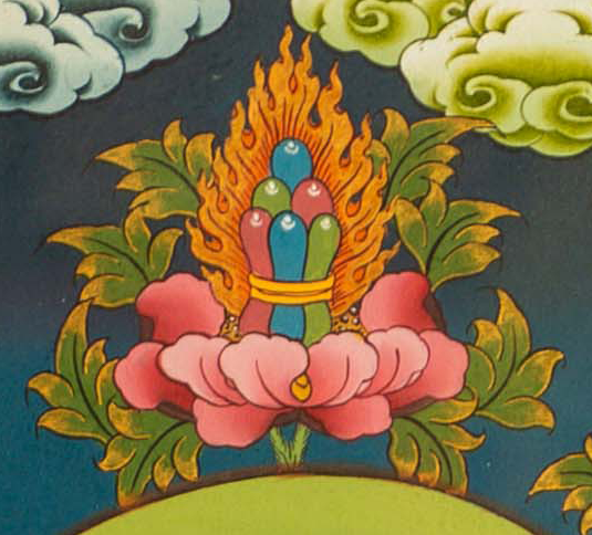 The Divine Shakyamuni Buddha with Disciples Thangka - T-S-BT-RB-AU-SB-0149