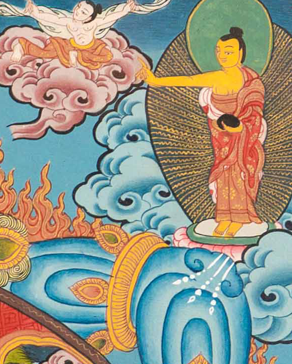 The Mystical Wheel of Life Thangka - T-S-BT-PB-AU-WOL-0154