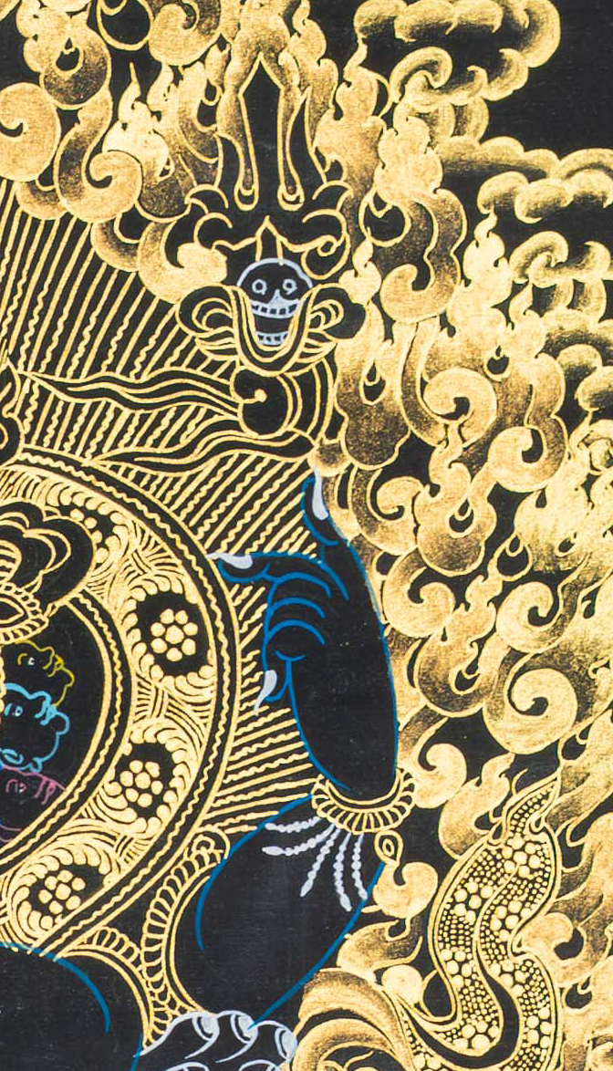 Mahakala Thangka: Guardian of the Sacred Path - T-S-BT-BB-M-0126