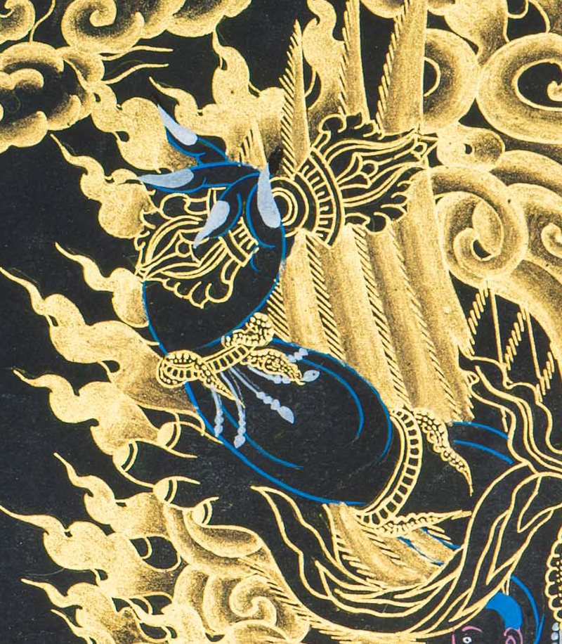 Vajrakilaya Thangka: Piercer of Obstacles and Ignorance - T-S-BT-BB-FM-0132